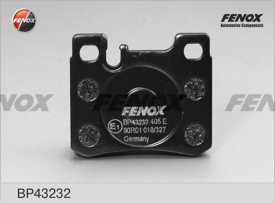 Fenox BP43232 - Комплект спирачно феродо, дискови спирачки vvparts.bg
