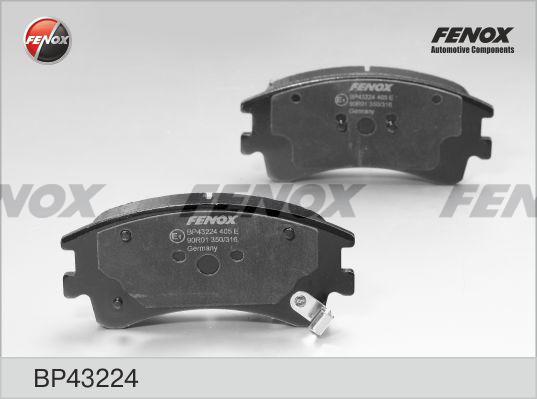 Fenox BP43224 - Комплект спирачно феродо, дискови спирачки vvparts.bg