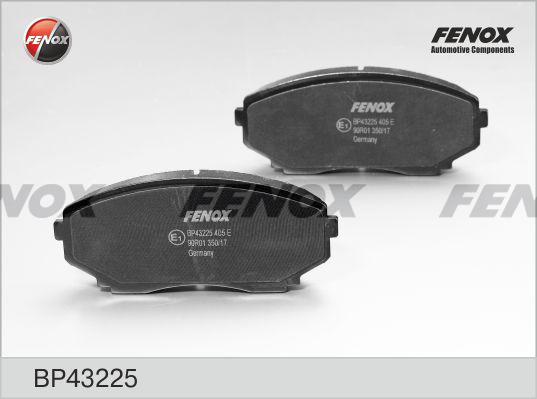Fenox BP43225 - Комплект спирачно феродо, дискови спирачки vvparts.bg