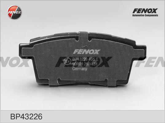 Fenox BP43226 - Комплект спирачно феродо, дискови спирачки vvparts.bg