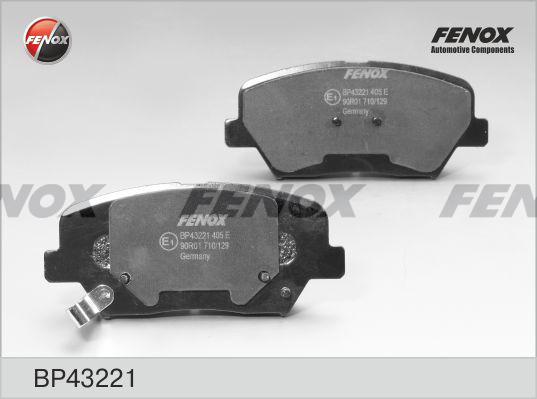 Fenox BP43221 - Комплект спирачно феродо, дискови спирачки vvparts.bg
