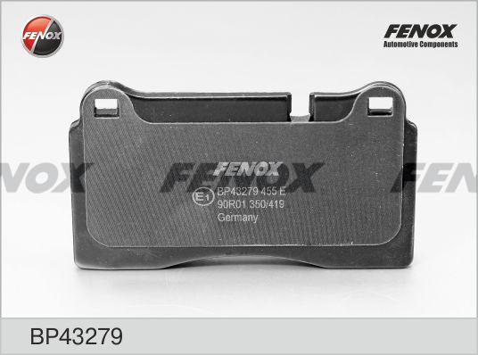 Fenox BP43279 - Комплект спирачно феродо, дискови спирачки vvparts.bg