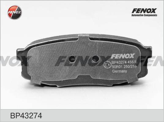 Fenox BP43274 - Комплект спирачно феродо, дискови спирачки vvparts.bg