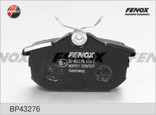 Fenox BP43276 - Комплект спирачно феродо, дискови спирачки vvparts.bg