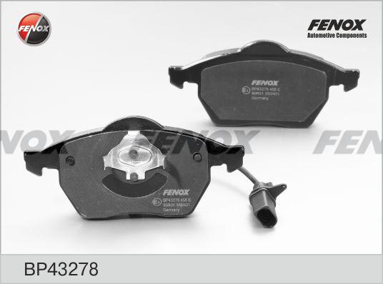 Fenox BP43278 - Комплект спирачно феродо, дискови спирачки vvparts.bg