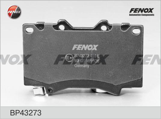 Fenox BP43273 - Комплект спирачно феродо, дискови спирачки vvparts.bg