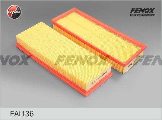 Fenox FAI136 - Въздушен филтър vvparts.bg