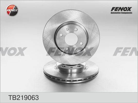 Fenox TB219063 - Спирачен диск vvparts.bg