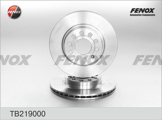Fenox TB219000 - Спирачен диск vvparts.bg