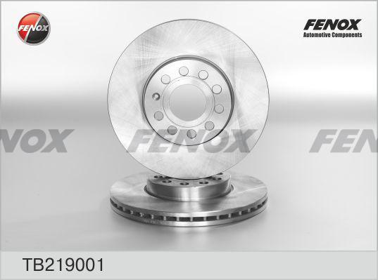 Fenox TB219001 - Спирачен диск vvparts.bg