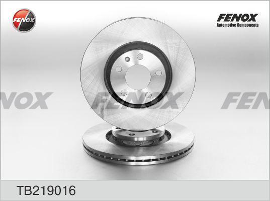 Fenox TB219016 - Спирачен диск vvparts.bg