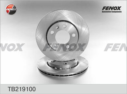 Fenox TB219100 - Спирачен диск vvparts.bg