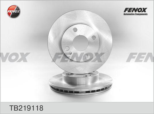 Fenox TB219118 - Спирачен диск vvparts.bg