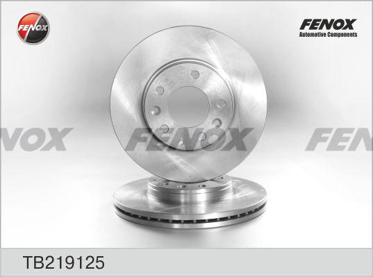 Fenox TB219125 - Спирачен диск vvparts.bg
