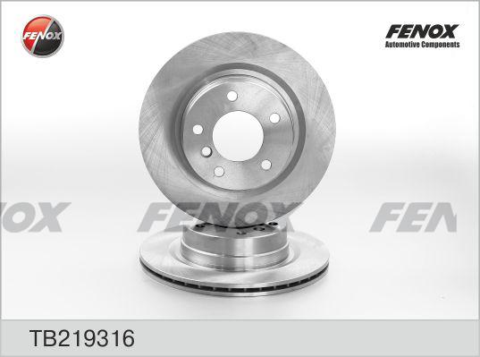 Fenox TB219316 - Спирачен диск vvparts.bg