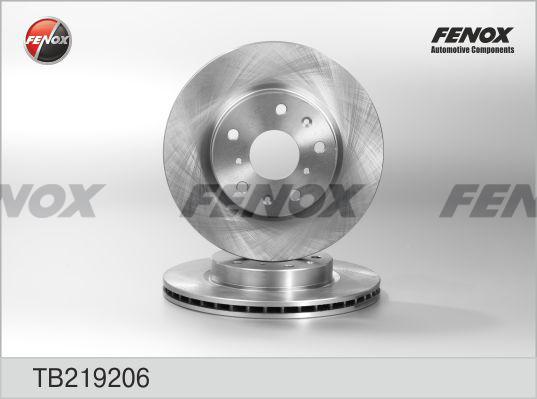 Fenox TB219206 - Спирачен диск vvparts.bg