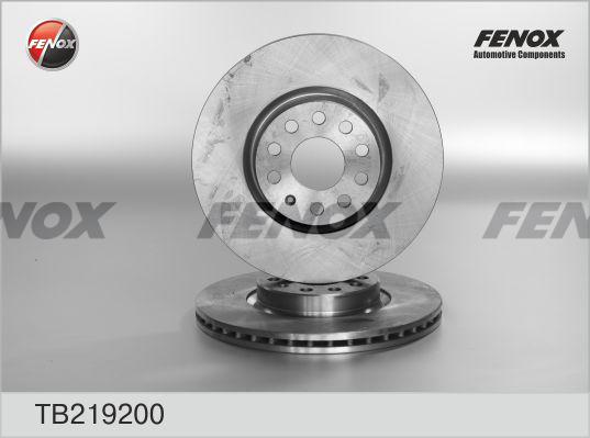 Fenox TB219200 - Спирачен диск vvparts.bg