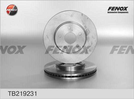 Fenox TB219231 - Спирачен диск vvparts.bg