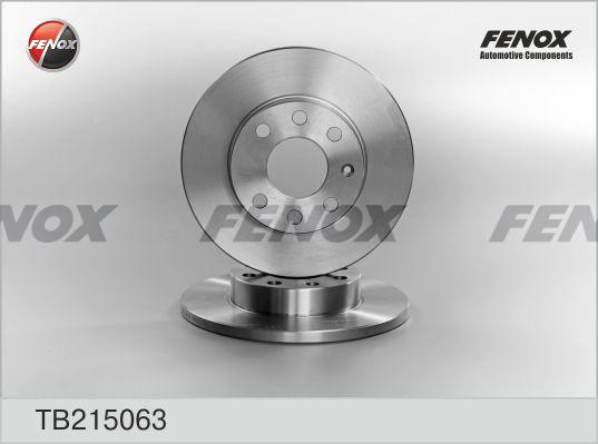 Fenox TB215063 - Спирачен диск vvparts.bg