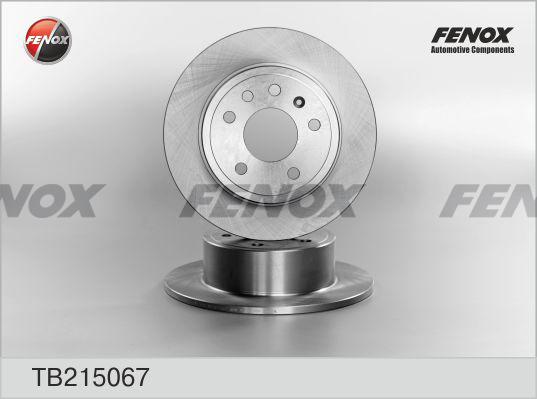 Fenox TB215067 - Спирачен диск vvparts.bg