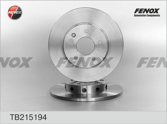 Fenox TB215194 - Спирачен диск vvparts.bg