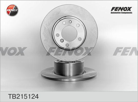 Fenox TB215124 - Спирачен диск vvparts.bg