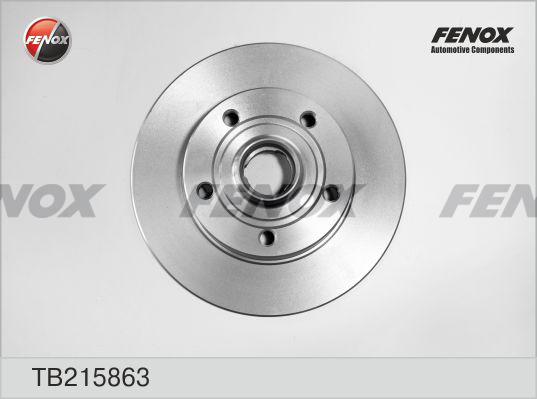 Fenox TB215863 - Спирачен диск vvparts.bg
