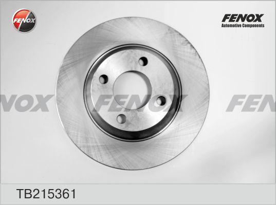 Fenox TB215361 - Спирачен диск vvparts.bg