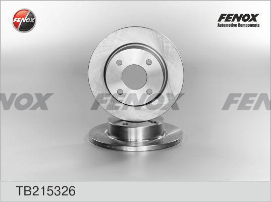 Fenox TB215326 - Спирачен диск vvparts.bg