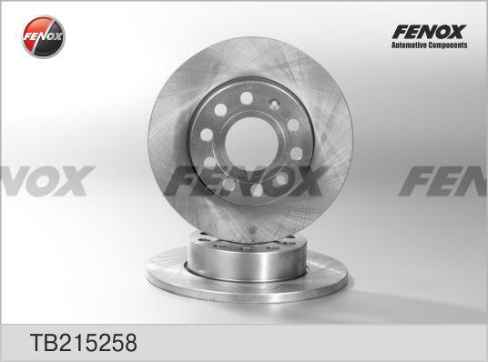 Fenox TB215258 - Спирачен диск vvparts.bg