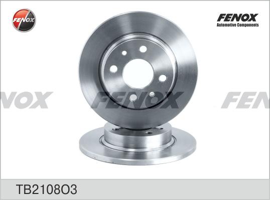 Fenox TB2108O3 - Спирачен диск vvparts.bg