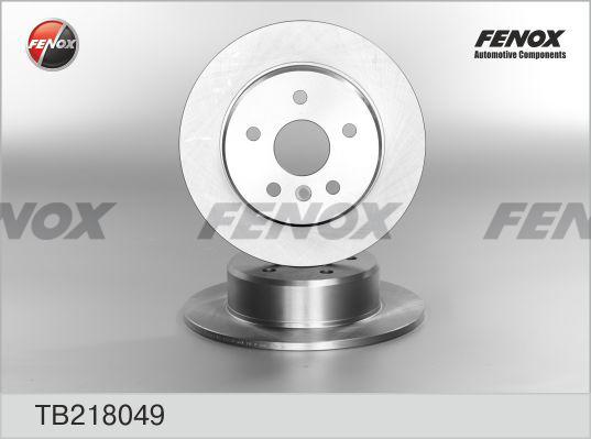 Fenox TB218049 - Спирачен диск vvparts.bg