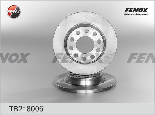 Fenox TB218006 - Спирачен диск vvparts.bg