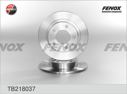 Fenox TB218037 - Спирачен диск vvparts.bg