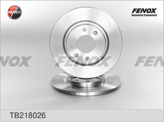 Fenox TB218026 - Спирачен диск vvparts.bg