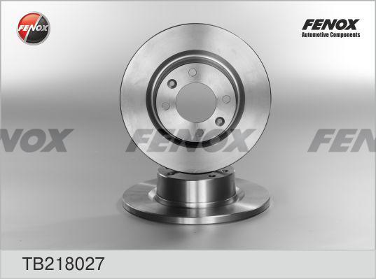 Fenox TB218027 - Спирачен диск vvparts.bg