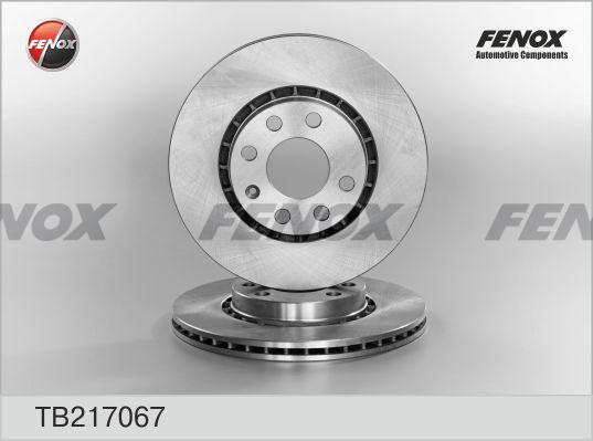 Fenox TB217067 - Спирачен диск vvparts.bg