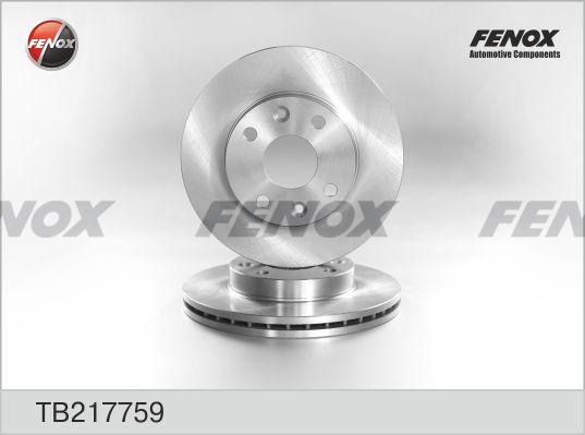 Fenox TB217759 - Спирачен диск vvparts.bg