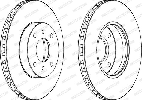 Ferodo DDF959 - Спирачен диск vvparts.bg