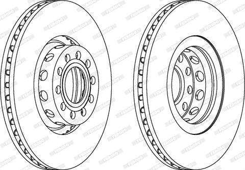 Ferodo DDF954 - Спирачен диск vvparts.bg