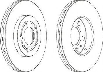 Ferodo DDF927C-1 - Спирачен диск vvparts.bg