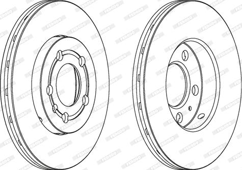 Ferodo DDF927C - Спирачен диск vvparts.bg