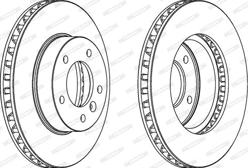 Ferodo DDF440 - Спирачен диск vvparts.bg