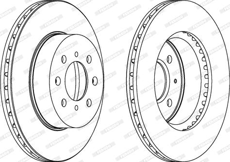 Ferodo DDF448 - Спирачен диск vvparts.bg