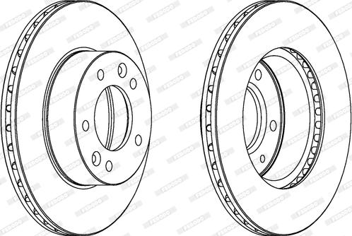 Ferodo DDF455 - Спирачен диск vvparts.bg