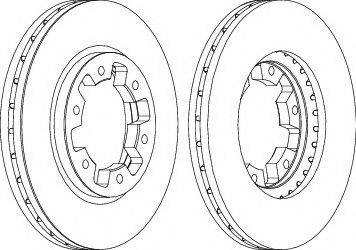 Ferodo DDF464-1 - Спирачен диск vvparts.bg