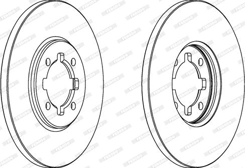 Ferodo DDF404 - Спирачен диск vvparts.bg