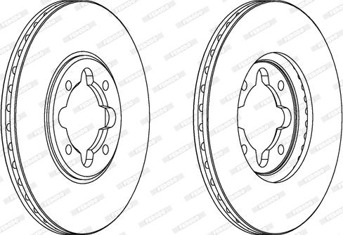 Ferodo DDF410 - Спирачен диск vvparts.bg