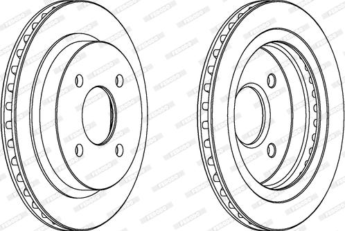 Ferodo DDF479C - Спирачен диск vvparts.bg