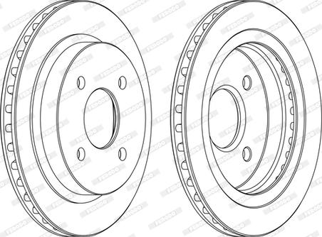 Ferodo DDF479C - Спирачен диск vvparts.bg